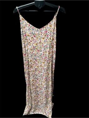 Floral Slip Maxi Dress in Multi-Color